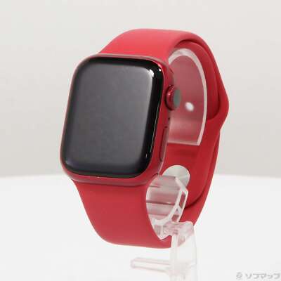 [EXCELLENT]Apple Watch Series 7 GPS 41MM (PRODUCT)Red Aluminum Case RED w/ BAND
