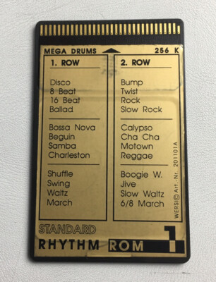 Wersi Memory Card: ROM 1 - Standard Rhythm