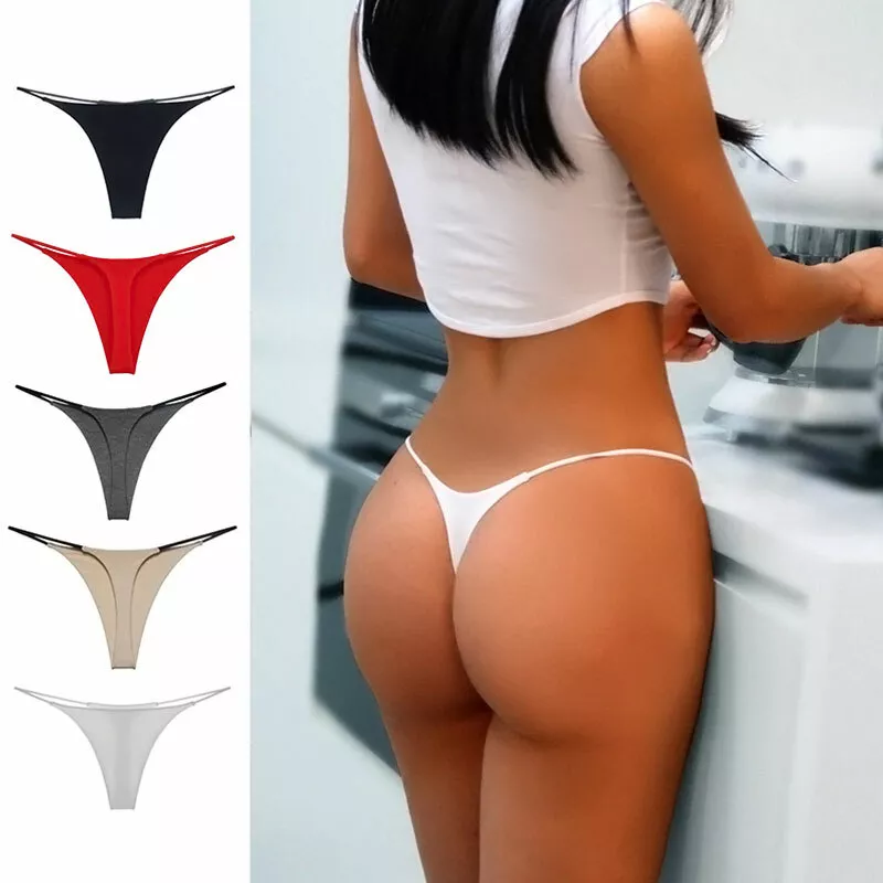 Thin Strappy Women Thongs Sexy G Strings Plus Size Low Rise Underwear S M L XL