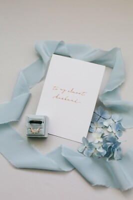 Linen Card - To my almost husband