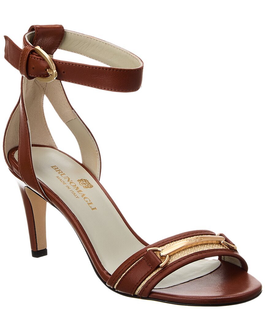 Кожаные сандалии Bruno Magli Monica Женские коричневые 6 19090₽