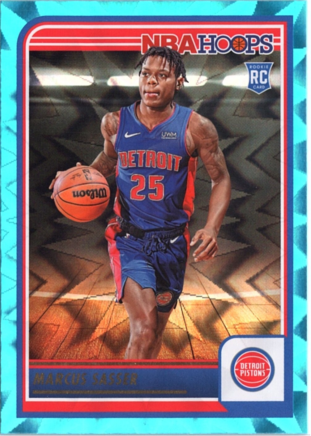 2023-24 Panini NBA Hoops - Teal Explosion SP #260 Marcus Sasser