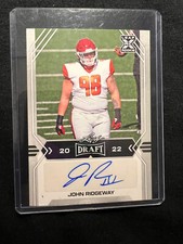 2022 Leaf Draft Football Gray Auto RC John Ridgeway #BA-JR3 Washington🔥🏈
