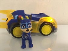 Paw Patrol Mighty Pups Super Paws Chase Deluxe Vehicle w/ Lights Sound Complete