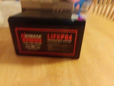 Nermak 12V 16Ah Lithium LiFePO4 Deep Cycle Battery, 2000+ Cycles