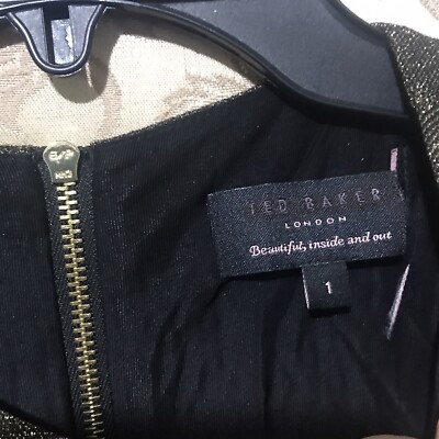24 HR FLASH SALE! Ted Baker Black Metallic Glitter Front  display picture 3