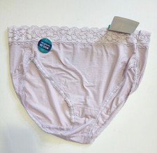 3 Vanity Fair Flattering Lace Hi-Cut Brief Panty Lilac 13280 Sz 9/2XL - NWT
