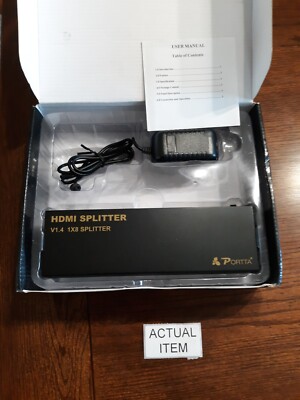 Portta HDMI Premium Splitter 8 Port 1x8 v1.4