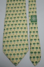 CUSTOM VINEYARD VINES BARTLETT ARBORETUM YELLOW 100% SILK NECK TIE MADE IN USA