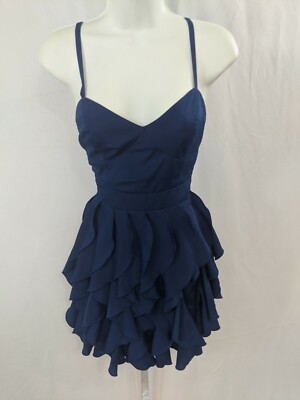 forever 21 blue ruffle dress Forever New main image 1