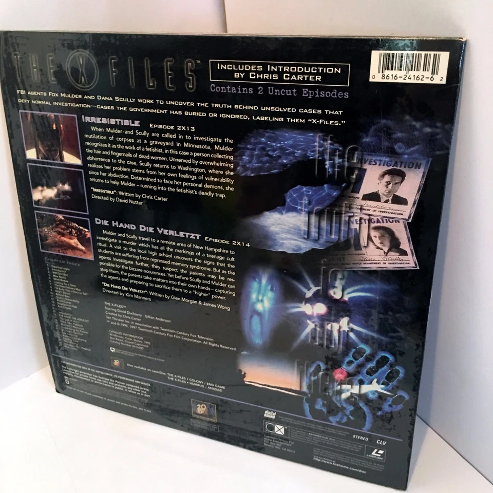 X-Files Laserdisc Episodes 2x13 & 2x14 (PRISTINE CONDITION) - Image 2 of 2