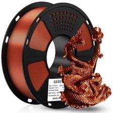 1KG Silk Kupfer Geeetech PLA 3D-Drucker Filament 1.75mm Glänzend PLA Filament