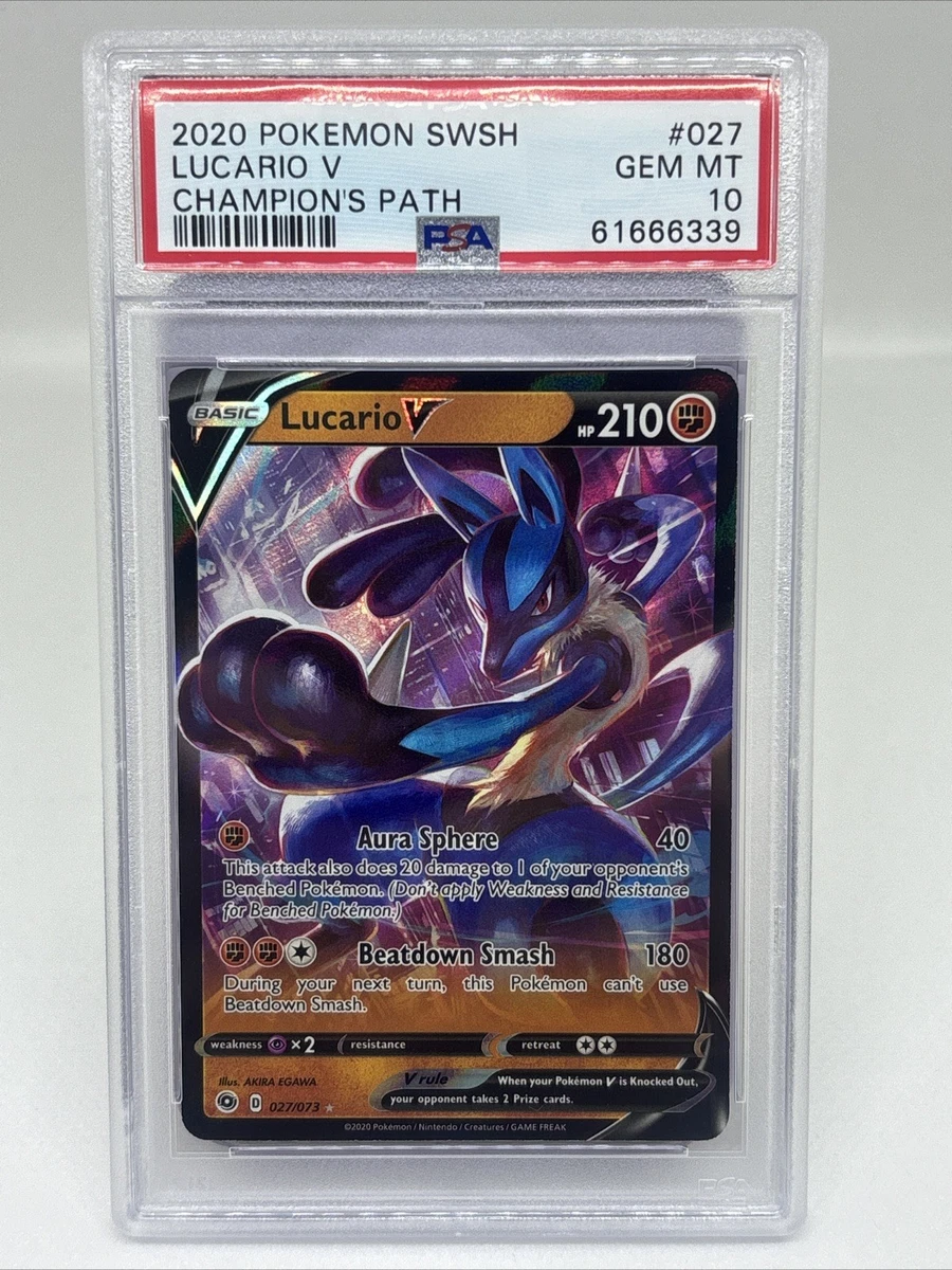 lucario pokemon card value 120/185 - Vivid Voltage This attack does 60 more damage for each card discarded in this way. Pokmon TCG Grade 10 Lucario