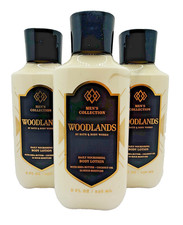 Bath  Body Works Men  s Collection Woodlands Body Lotion 8 Oz x3