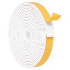 Weather Door Seal Strip Tape for Window 25/32 Inch x 1/8 Inch x 16 Feet White