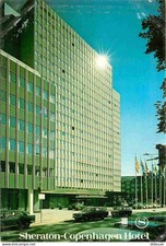 Postcard - Denmark - Copenhagen - Sheraton Hotel - Automobiles - Copenhagen