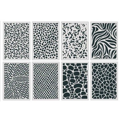 12X Animal Skin Painting Stencils Drawing Templates Reusable for DIY Art Project