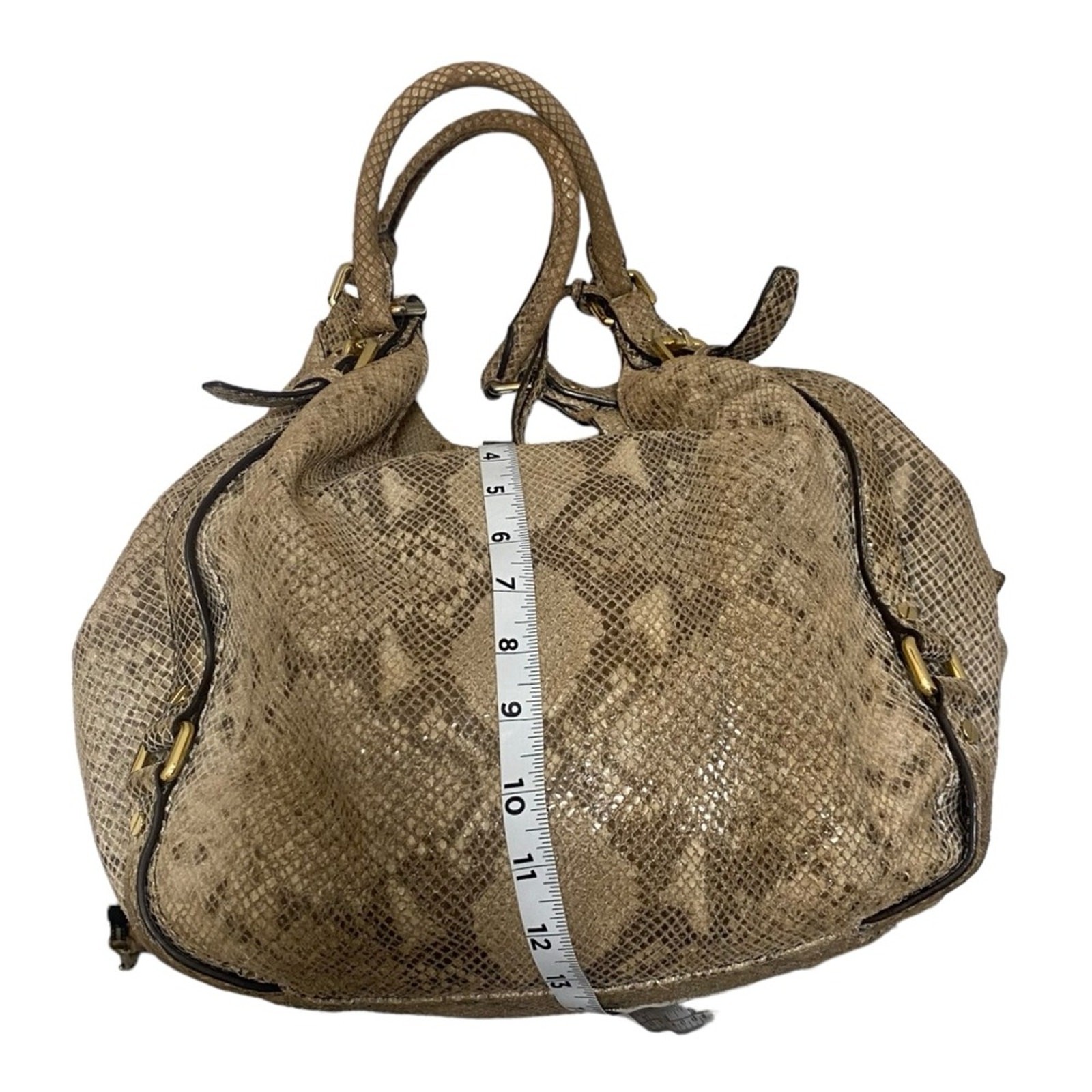 Michael Kors Beige Python Effect Leather and Sued… - image 16