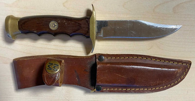 Muela Bowiemesser mit Pakka Holzgriff und Lederscheide20 cm ,siehe Bilder