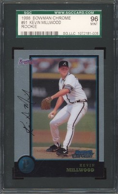 Topps 1998 Bowman Chrome Kevin Millwood #91 Rookie SGC Graded 96