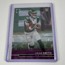 2025 Panini Photogenic Football Arian Smith #170 Purple /99 Rookie Jets
