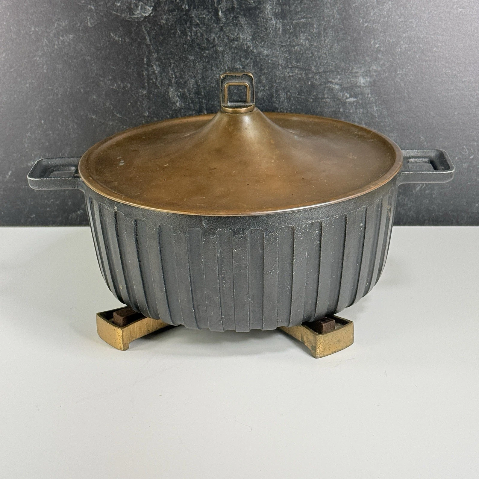 RARE George Nelson Roman Kitchen Stock Pot Dutch Oven w Trivet 1962 MCM