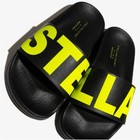 Stella McCartney Black & Neon Yellow Slides — photo 2