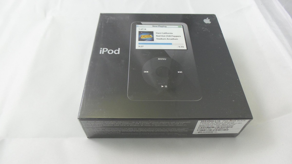 ポータブルプレーヤー iPod classic 80GB A1136 2006 Apple iPod A1136 80 GB MP3 Player 5.5 Generation in Box