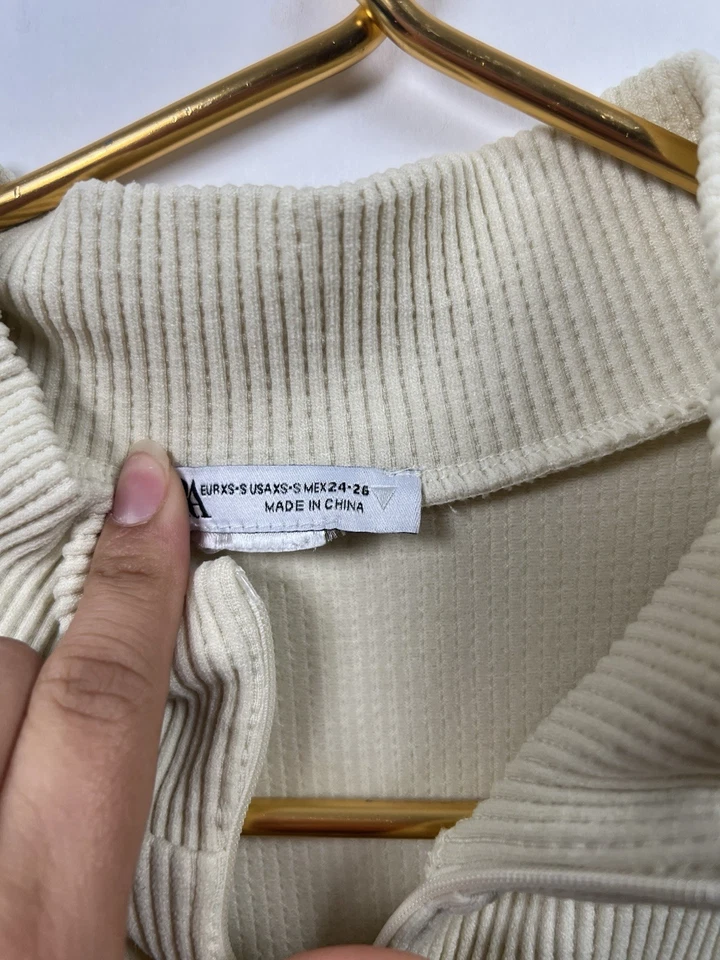  Mono sin costuras Zara blanco roto XS Foto 4 de 4