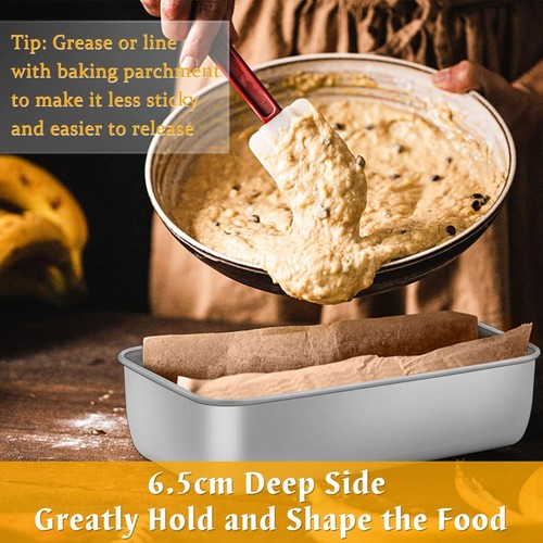 2Lb Loaf Tin for Baking, Stainless Steel Bread Tins Loaf Pans for Banana Bread/C - Picture 5 of 7