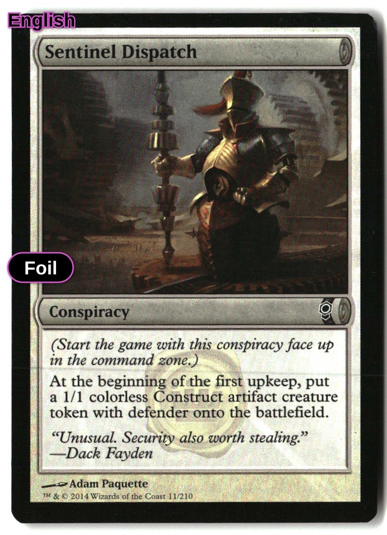 MTG Sentinel Dispatch [CNS - 11] MP FOIL