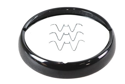 Outer Headlamp Trim Rim Black fits Harley Davidson