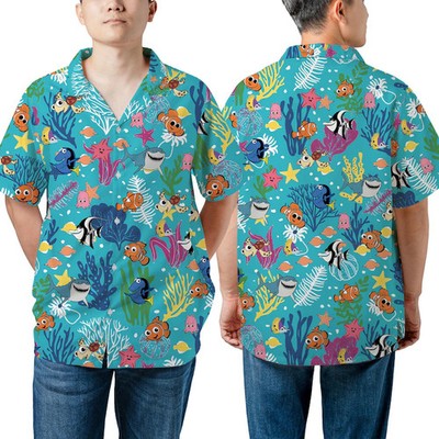 Disney Finding Nemo Epcot Aquarium Disneyland Magic Summer Trip Hawaiian Shirt
