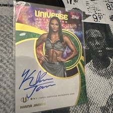 Kiana James Topps WWE Universe AUTO Green Electric /99