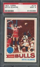 1977-78 TOPPS #115 ARTIS GILMORE PSA 9 BULLS HOF *ADT6293