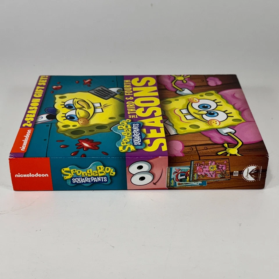 Spongebob Squarepants: Complete Third Fourth Season DVD 8 Disc Set Slipcover 3 4 - Image 4 of 4