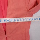 Banana Republic Linen Blazer Womens 10 Coral Pink Collarless Open Front Jacket — photo 5