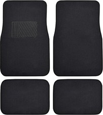 New 4pcs Set Universal Fit Car Truck Front Rear Vinyl Heel Pad Carpet Floor Mats New 4pcs Set Universal Fit Car Truck Front Rear Vinyl Heel Pad Carpet Floor Mats