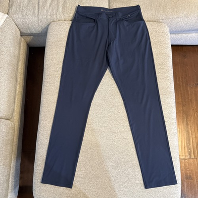 #ad Travis Mathew Mens Trevino 5 Pocket Tapered Golf Pants Blue 1MX556 Size 30 0108 $20.00