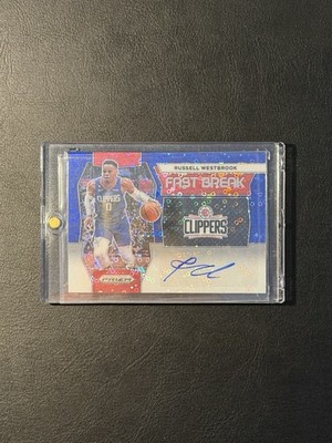 2023-24 Panini Prizm - Fast Break Autographs Russell Westbrook /49