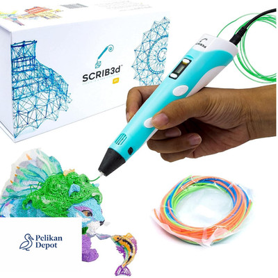 3D-Druckstift SCRIB3D P1 mit Anzeige 3 Startfarben