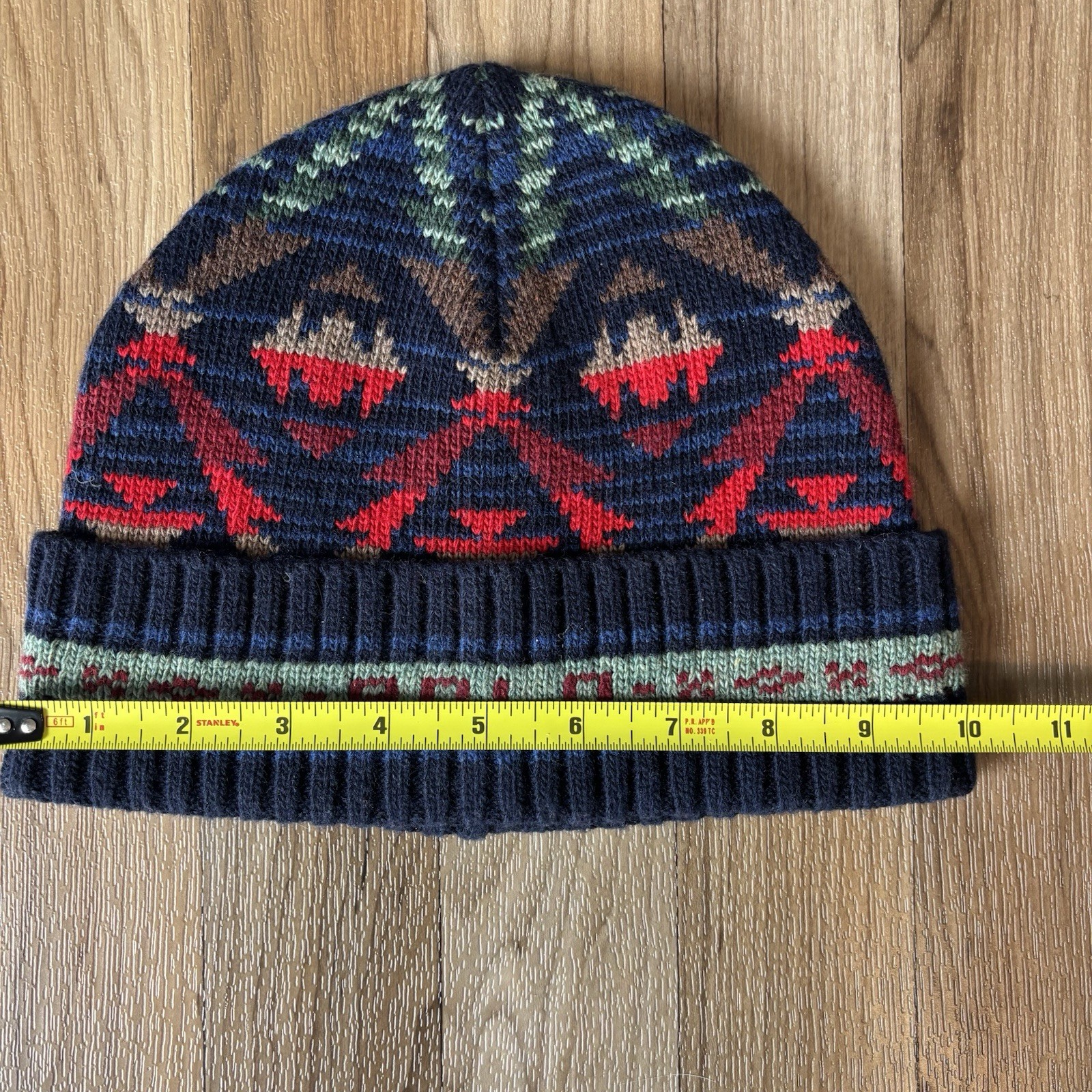 Polo Ralph Lauren Southwestern Scarf and Beanie SET Preppy Logo AOP Aztec !READ! thumbnail 4