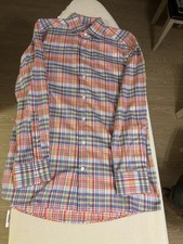 15.5/39 Eton Dress Shirt Multicolor Plaid Madras