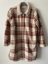 Denim & Co. Thick Fleece Bonded Sherpa Shirt Tail Jacket Size 2XL QVC