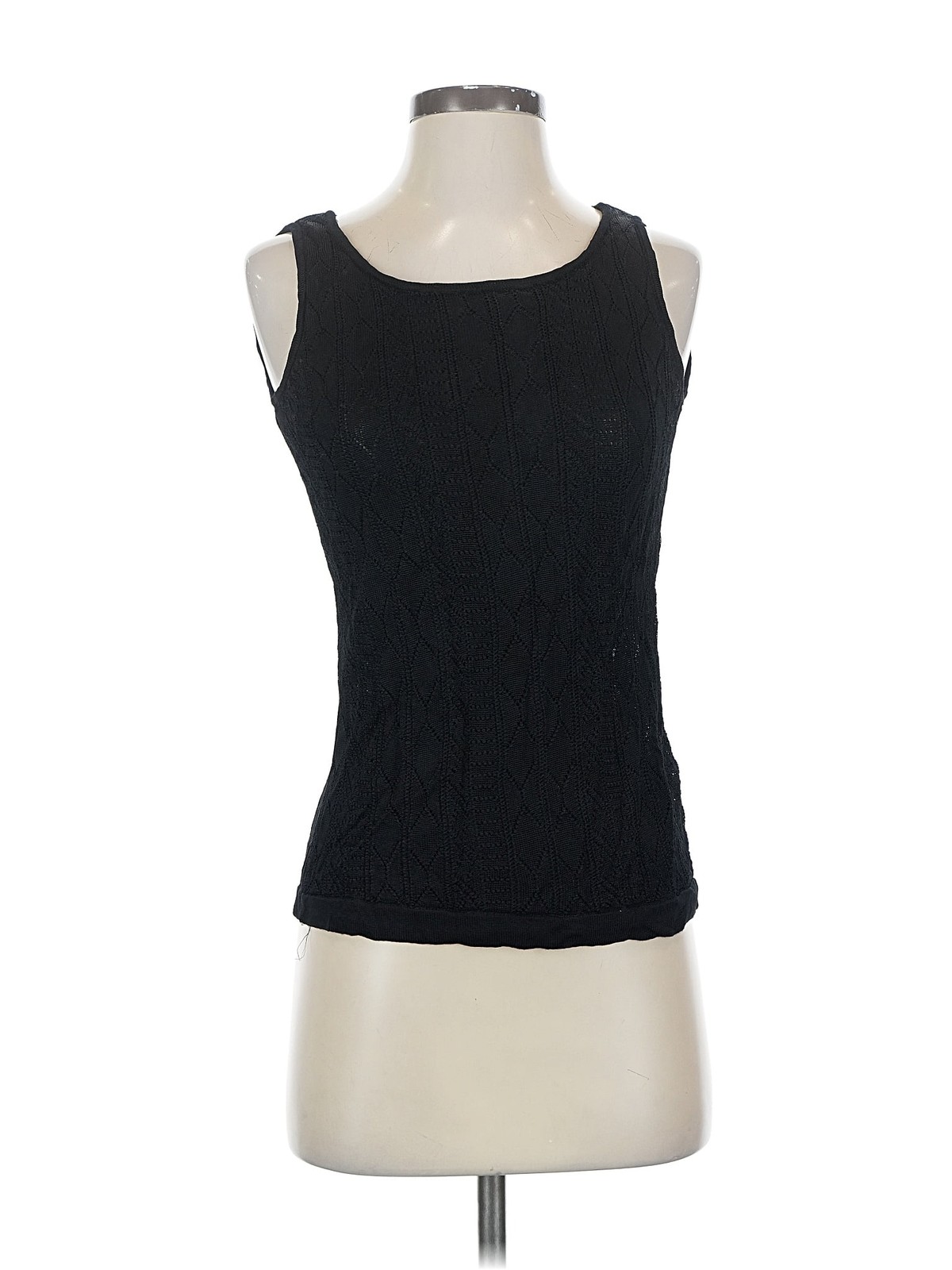 Calvin Klein Women Black Sleeveless Top S