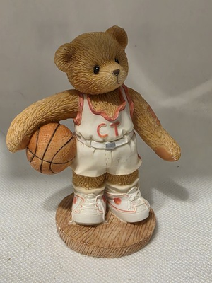 #ad #ad Cherished Teddies Larry quot;You#x27;re My Shooting Starquot; Resin Figurine Basketball $5.99
