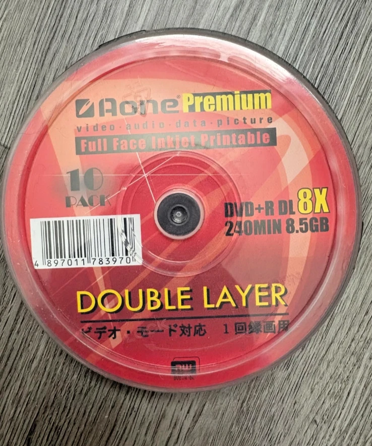 Aone DVD+R Gold Edition 8x Dual Layer 8.5GB - Pack of 25, 8.5GB data capacity - Image 2 of 4