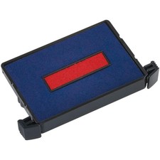Trodat 4750 Self-inking Stamp Replacement Pad, Blue/Red Ink