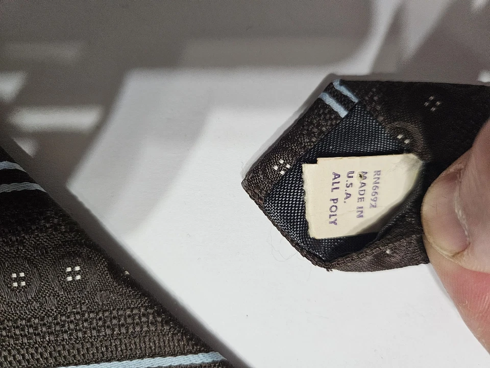 Corbata De Colección Barini Originals Para Hombre 56"x3" Hecha en EE. UU. Poliéster  Foto 3 de 3