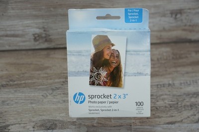 HP Sprocket Zink Photo Paper 2x3'' for HP Sprocket Photo Printers, 100 Sheets